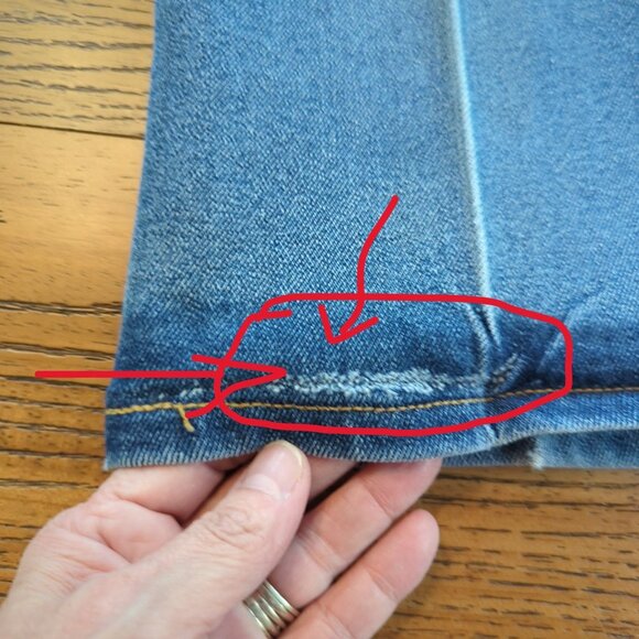 Vintage Y2K Levi’s 517 Boot Cut Jeans Men’s 34‎ x34 Blue Faded Denim - Picture 16 of 16